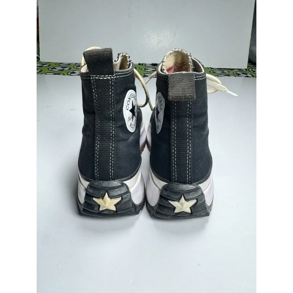 Converse Run Star Hike Hi 166800C Sneakers Unisex M7/W8.5 Black High Top Shoes